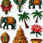 Regional Art & Symbols - Sticker Sheet v29